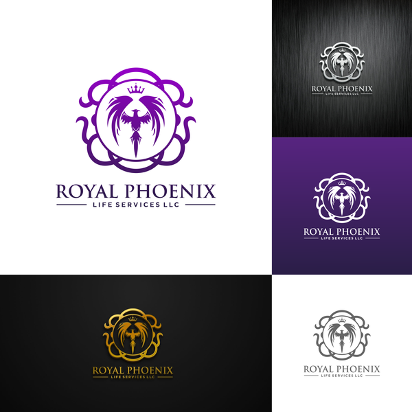 Design by abigail207 titled "Royal PRoyal Phoenix Life Services LLChoenix Life Services LLC"
