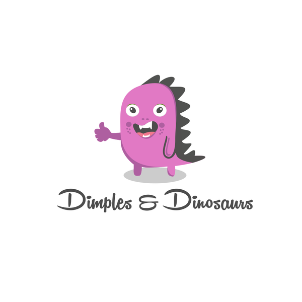 Design by QueenZ ™ titled "Dimples & Dinosaurs"