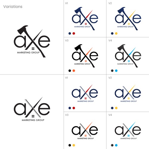 aXe Marketing Group needs a cool and creative logo Design by Dadisigner