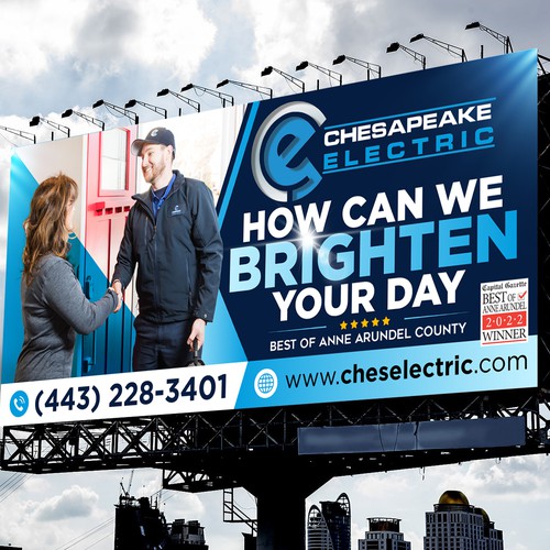 Chesapeake Electric Billboard Design by icon89GraPhicDeSign