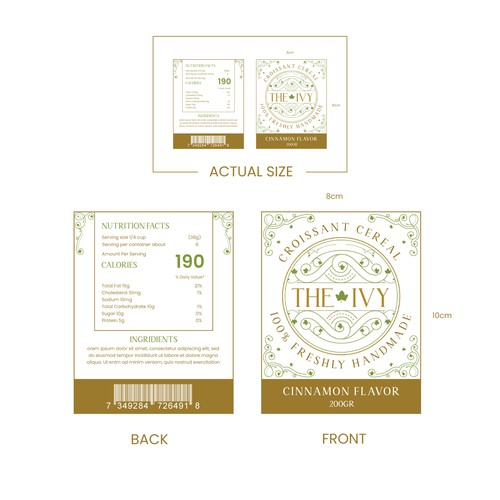 label designs for food (tiny croissant) Design by YusakG.F.X