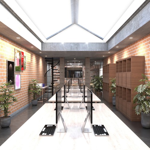 Office design for software development company Design by BenTō.