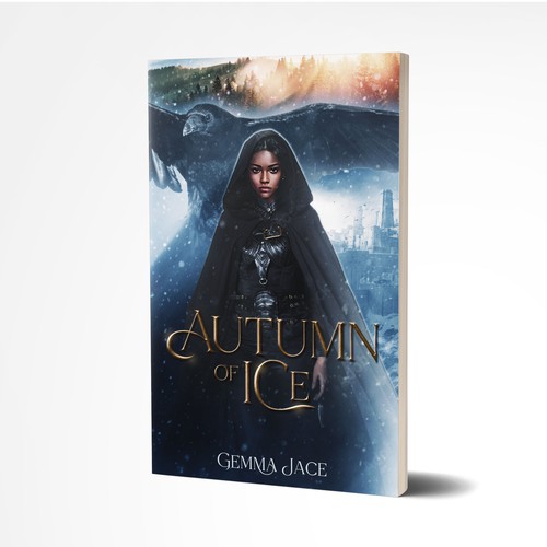 Dark Magical Kingdom of Ice book cover Design by ateiluj