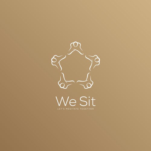 A logo to make people meditate together for a better world Design by Nglray