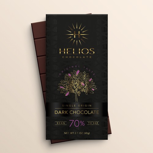 Design di Design chocolate bar packaging for a Premium bean to bar Chocolate business di O!shine-design