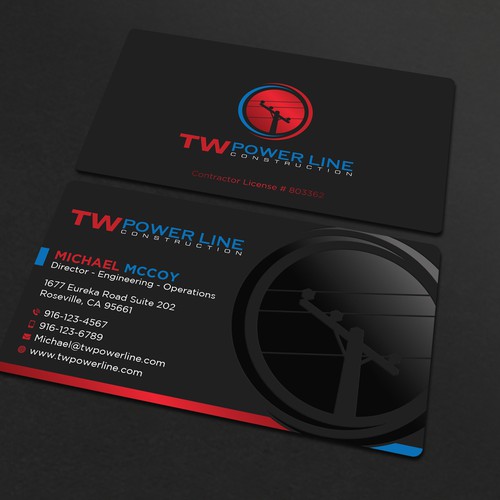 Business Card for a high voltage company Design by prosenjit_P
