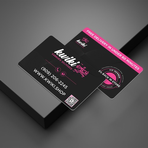 VIP membership card for a cannabis delivery service Diseño de Brandmaker artist