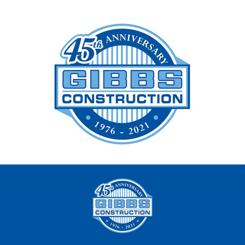 Modern & Creative Logo for our Construction Company 45th Anniversary Design by Grapìkal