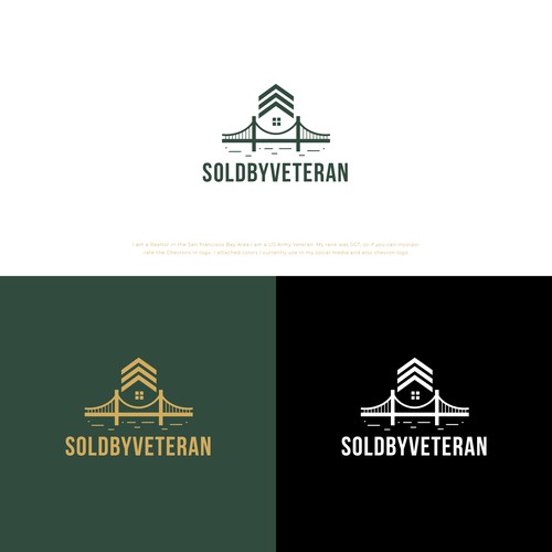 Military Themed Real Estate Logo Design by D Better Design