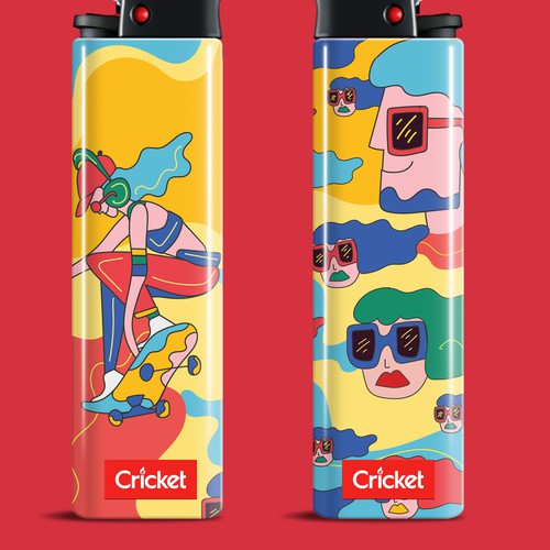 Create illustrations for a limited collection of Cricket Lighters (Multiple Winners) Design by Nicolás Duque