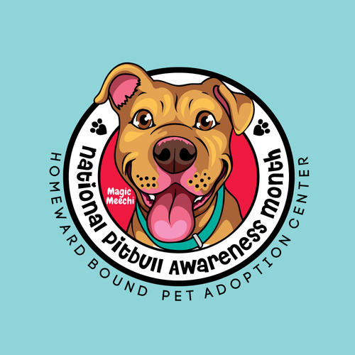 Magic Meechi - National Pitbull Awareness Month Design by 3AM3I