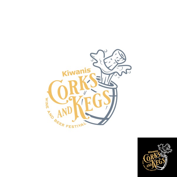Design by Dantarte titled "Corks and Kegs"