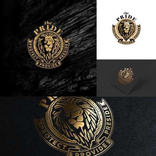 Logo for The Lion's Pride - Protect. Provide. Preside. Appeal to Men Design by ArtAnd