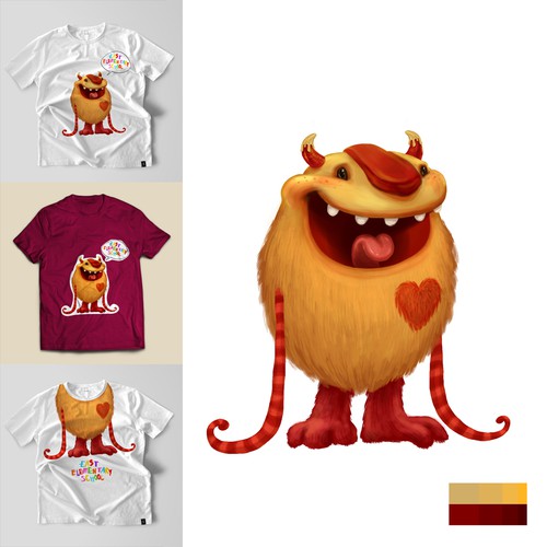 The East Beast - a fun mascot for an elementary school Design by reza.m