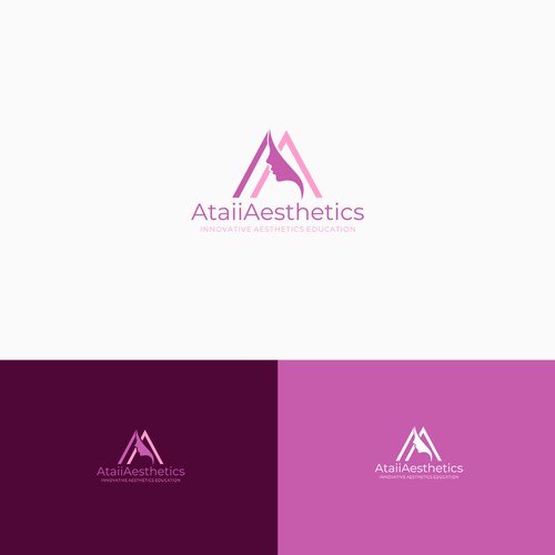 Classy education logo design for Aesthetic education. Design by byjudesign