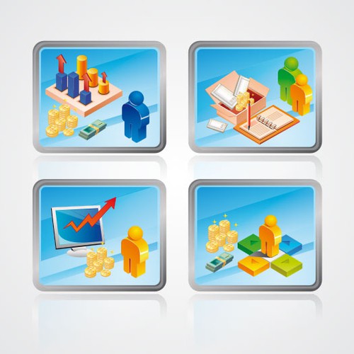 ERP Icons Design by theommand