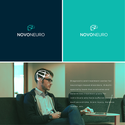 NovoNeurosciences.  New concept for a clinic that diagnoses and treats neurologically based disorder Design por artsigma