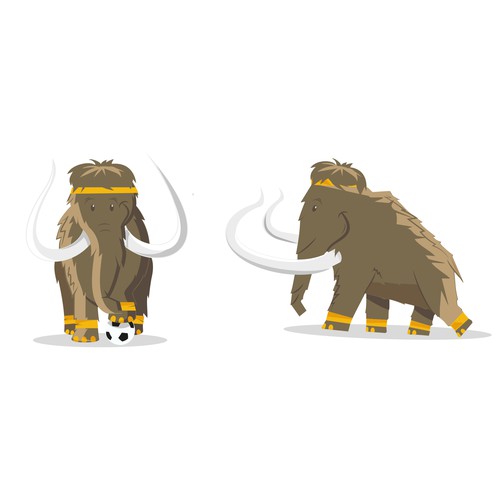 Diseño de Mammoth Mascot (2D Illustrator with Depth to Pop) de annnko