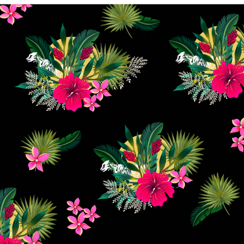 Tropical Fabric Print - Textile Designers & Illustrators Los Angeles fashion brand needs your designs Design by ash00 Designs