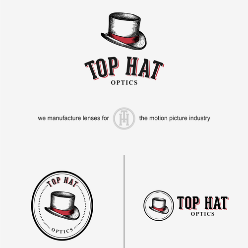 "Top Hat" Logo Diseño de elmantastic