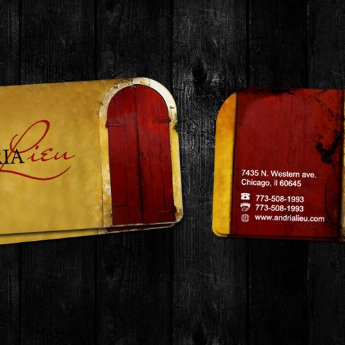 Create the next business card design for Andria Lieu Réalisé par Sidra