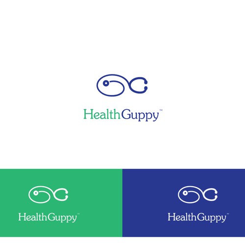logo for Health Guppy Design by Gorcha