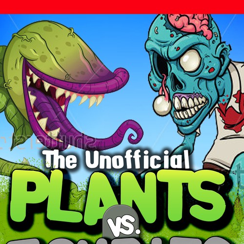 Kindle ebook Cover: Plants vs Zombies Strategy Guide Book Design by DezignManiac