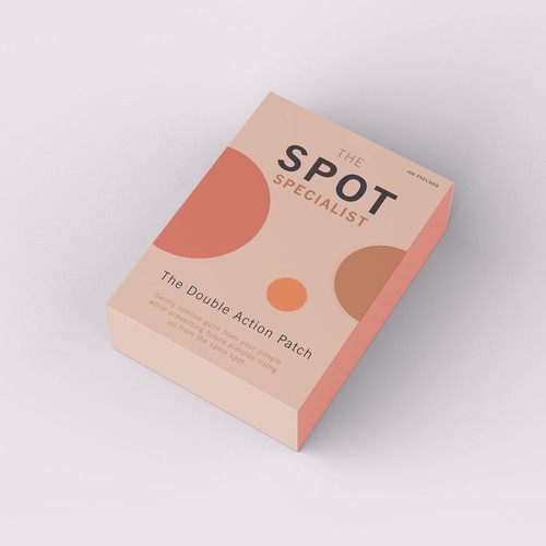 Pimple Patch PACKAGING to appeal to FEMALE BEAUTY user Design by AnaHola