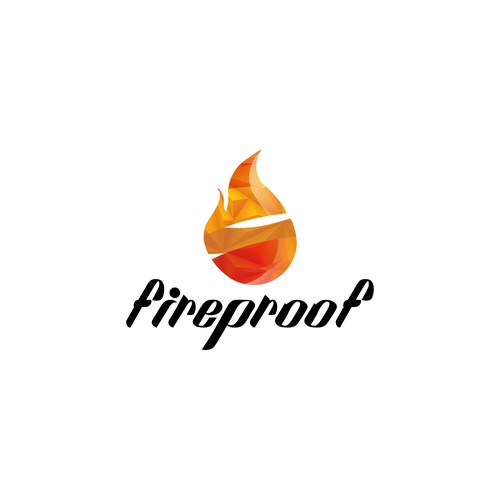isometric fire logo Design by funkyleviz