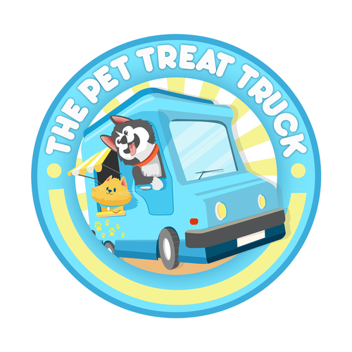 Design a cute/cartoon logo for our dog food truck! Design by m.savanovic