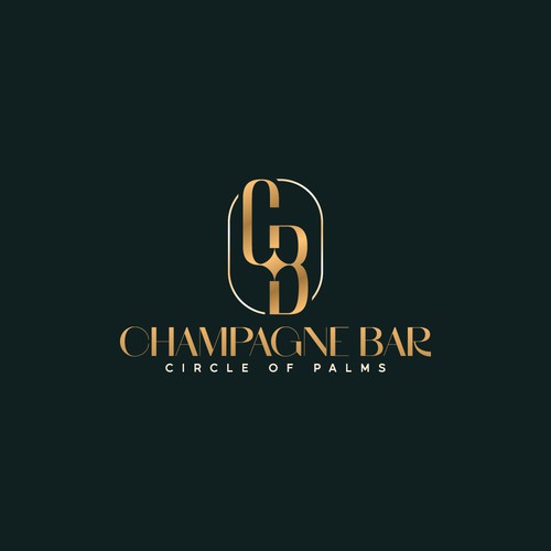 Luxury and modern Champagne Bar logo Design by TheLogo69