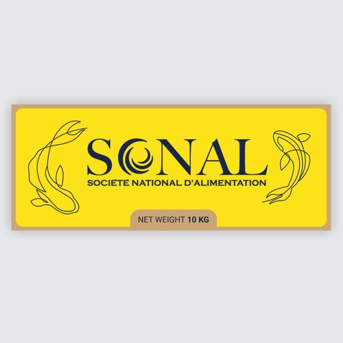 TILAPIA MASTER CARTON WITH YELLOW BACKGROUND Design by Moi_Designers