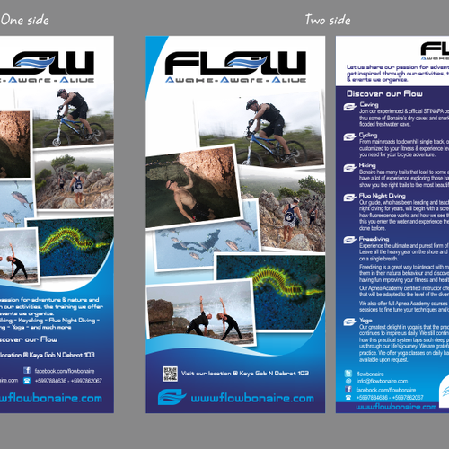 postcard or flyer for Flow Design por nng