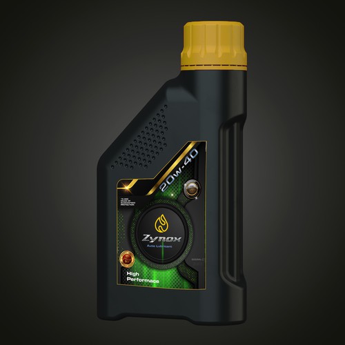 auto lubricant label design | strong , modern and powerful Design by Windmill Designer™