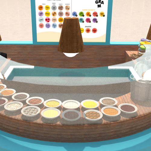 コンペ「Design a 3D render for food serving kiosk」のデザイン by Ann Davisさん 