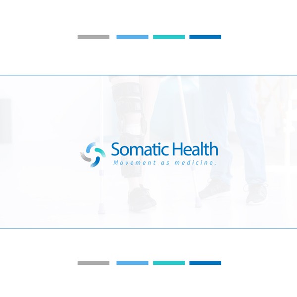 Logo with movement as medicine.