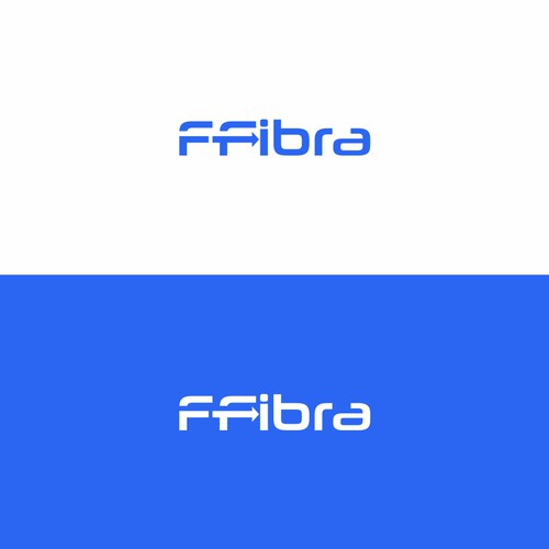 Logo for Fiber Internet Provider Design by Ahmad Zaki Ramadhan
