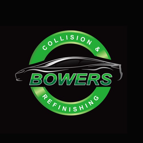 Bowers Collision and Refinishing Design by moon.design