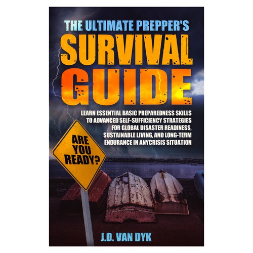 I need a powerful book cover to illustrate disasters and be ready for it Design by VincentMelo