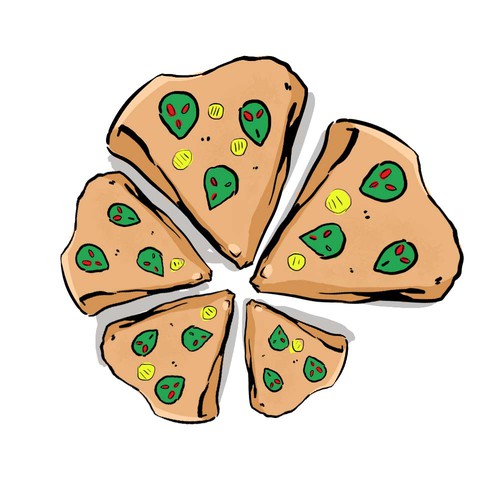 NFT Pizza Design by Mikoto