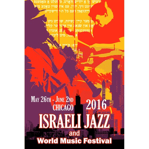 Israeli Jazz and World Music Festival Design por krlegend