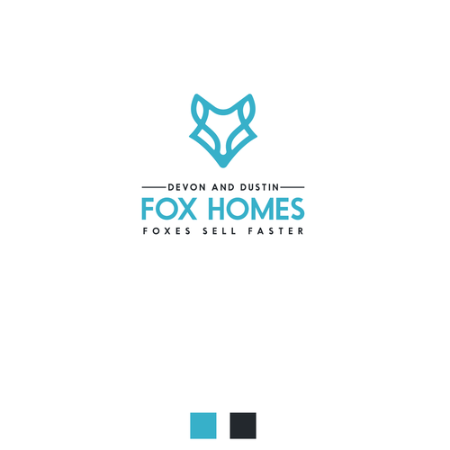 Design Sleek, Elegant, & Fun Fox Logo and Brand Kit for Husband Wife Real Estate Team Design by arasiart