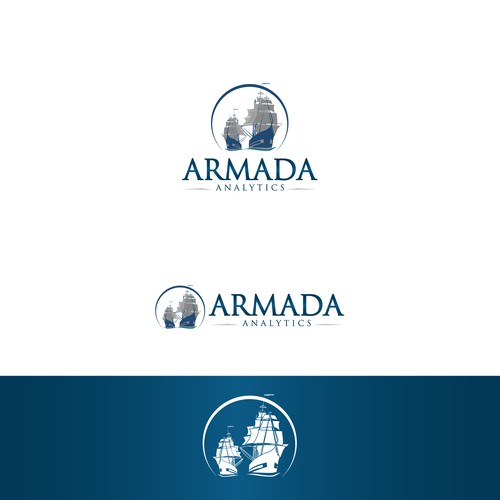 Show us your best logo for armada analytics. combined ships