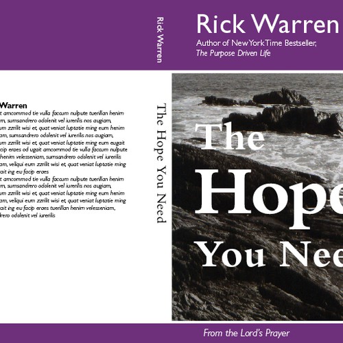 Design Rick Warren's New Book Cover Diseño de ciebera