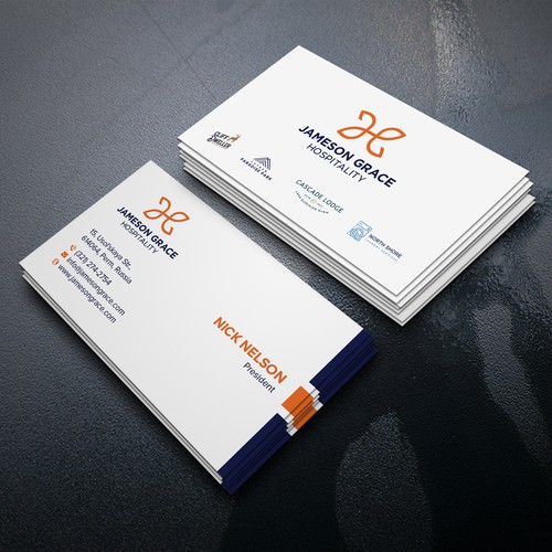 Create a modern and clean business card for a parent company with 4 subsidiaries Design by Birendra Chandra Das