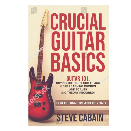 Need a powerful and eye catching design for a book about guitar. Design by Jhess331 Design