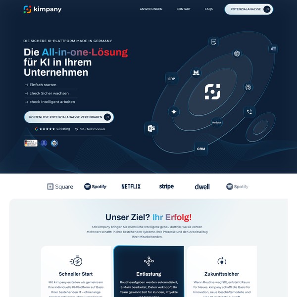 AI Company Website Design