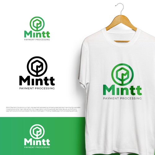 "Urban Trendsetter: Create a Stylish & Bold Logo for Mintt Payment Solutions - Diseño de BouncyMind