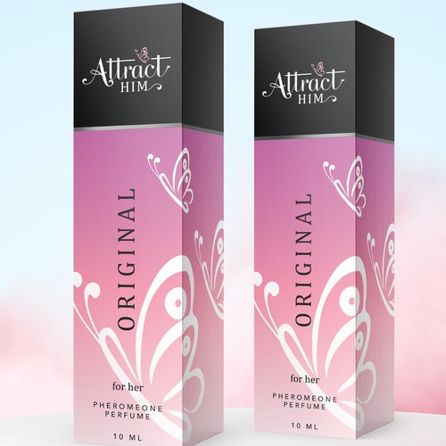 Design Perfume Box and Label for "Attract Him" scent to appeal to women Design by bcra