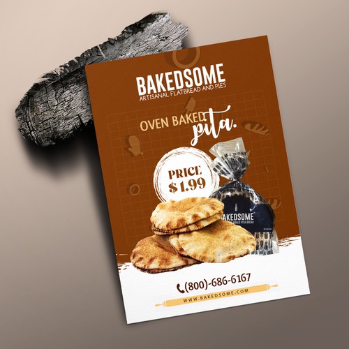 Looking for an attractive flyer design to broadcast new food item. Design by Mahiofficial™